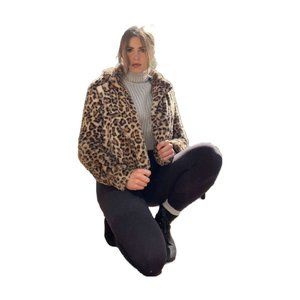 Cheetah Print Fuzzy Jacket